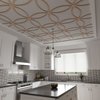 Ekena Millwork 23 38W x 23 38H x 14T Small Lilley Decorative Fretwork Wood Ceiling Panels, Alder CELW23X23X0250LEYAL